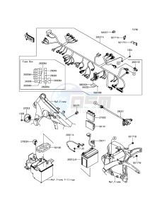 VULCAN 900 CLASSIC VN900BFFA GB XX (EU ME A(FRICA) drawing Chassis Electrical Equipment