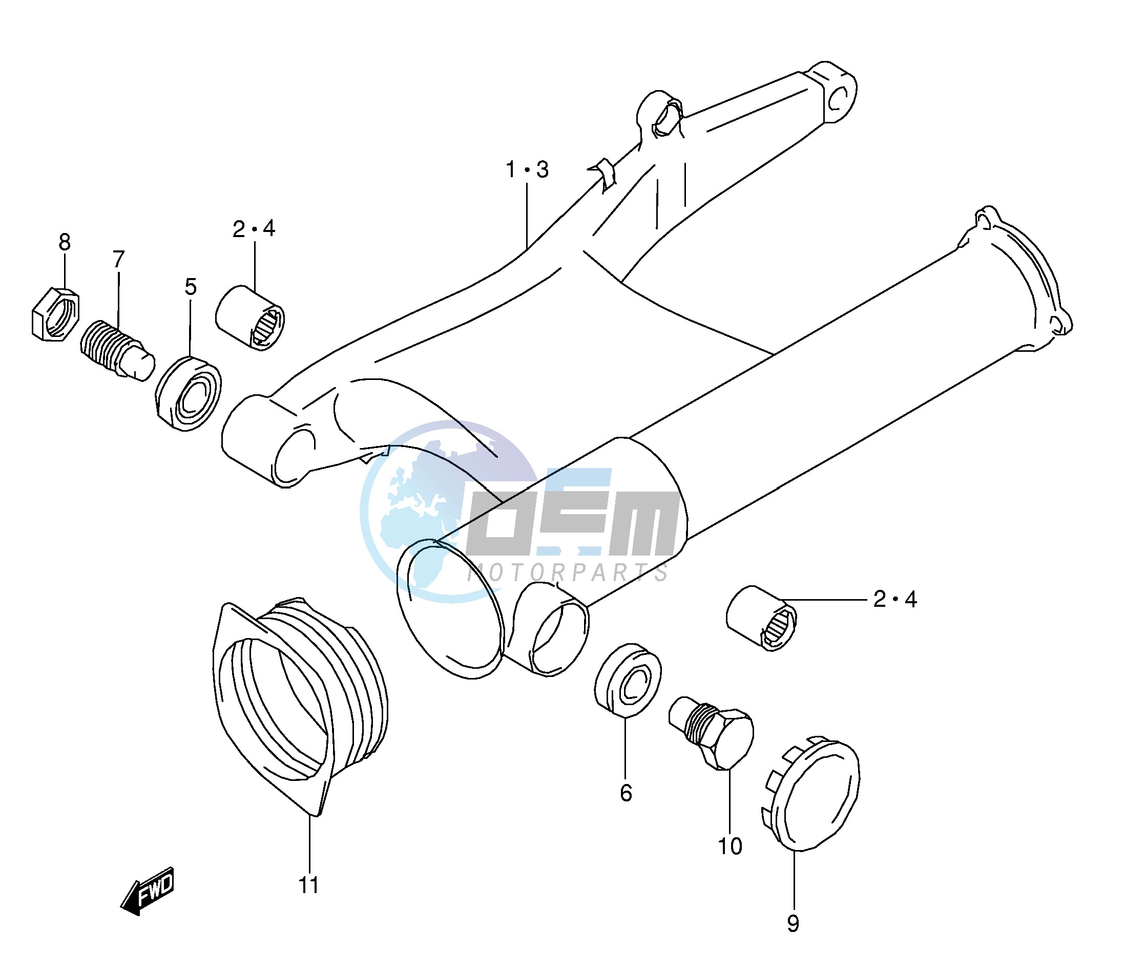 REAR SWINGING ARM