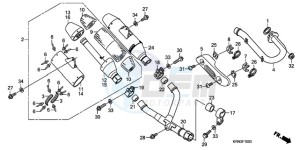 CRF250R9 Europe Direct - (ED / CMF) drawing EXHAUST MUFFLER (CRF250R7/8/9)