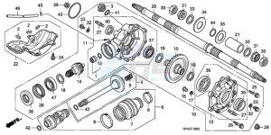 TRX420TMA Australia - (U / 2WD) drawing REAR FINAL GEAR