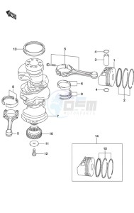 DF 250 drawing Crankshaft