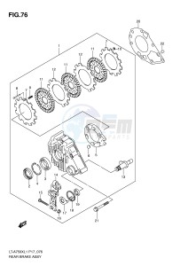 LT-A750X (P17) drawing REAR BRAKE ASSY