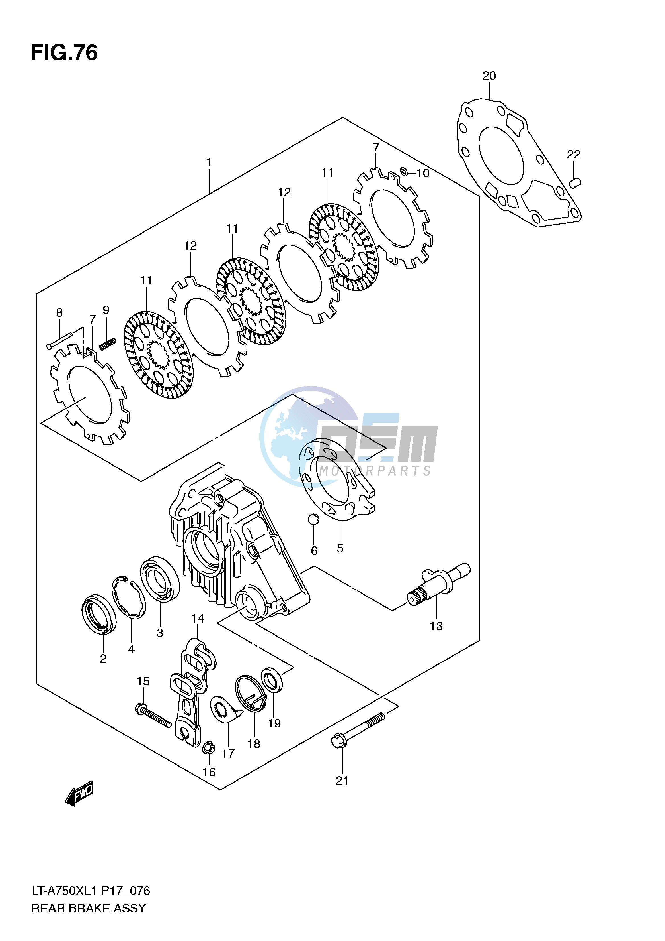 REAR BRAKE ASSY