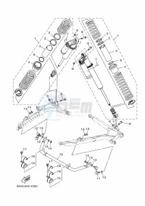 YXZ1000E YXZ1000R (B5JD) drawing REAR SUSPENSION