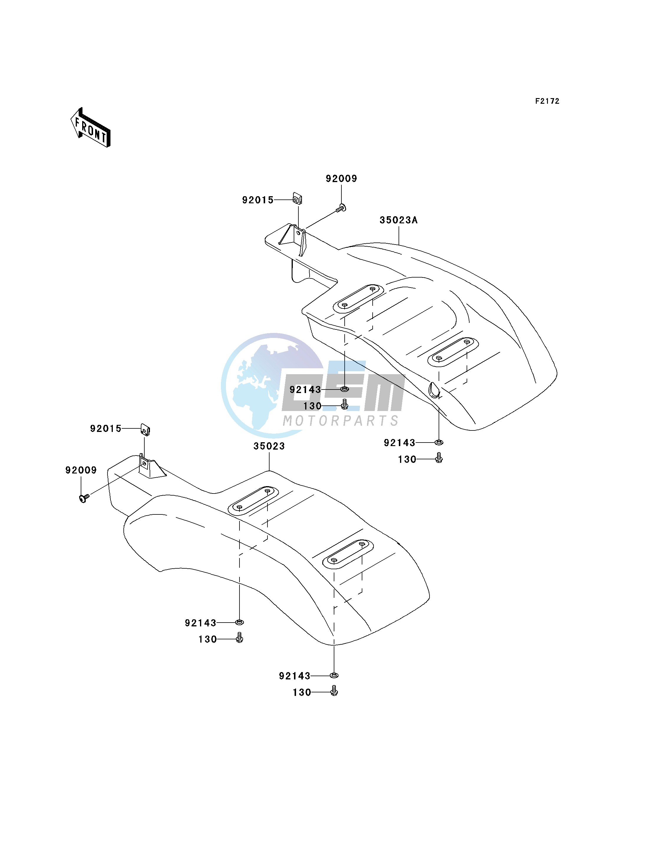 REAR FENDER-- S- -