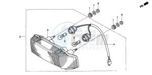 CBR600F2 drawing TAILLIGHT