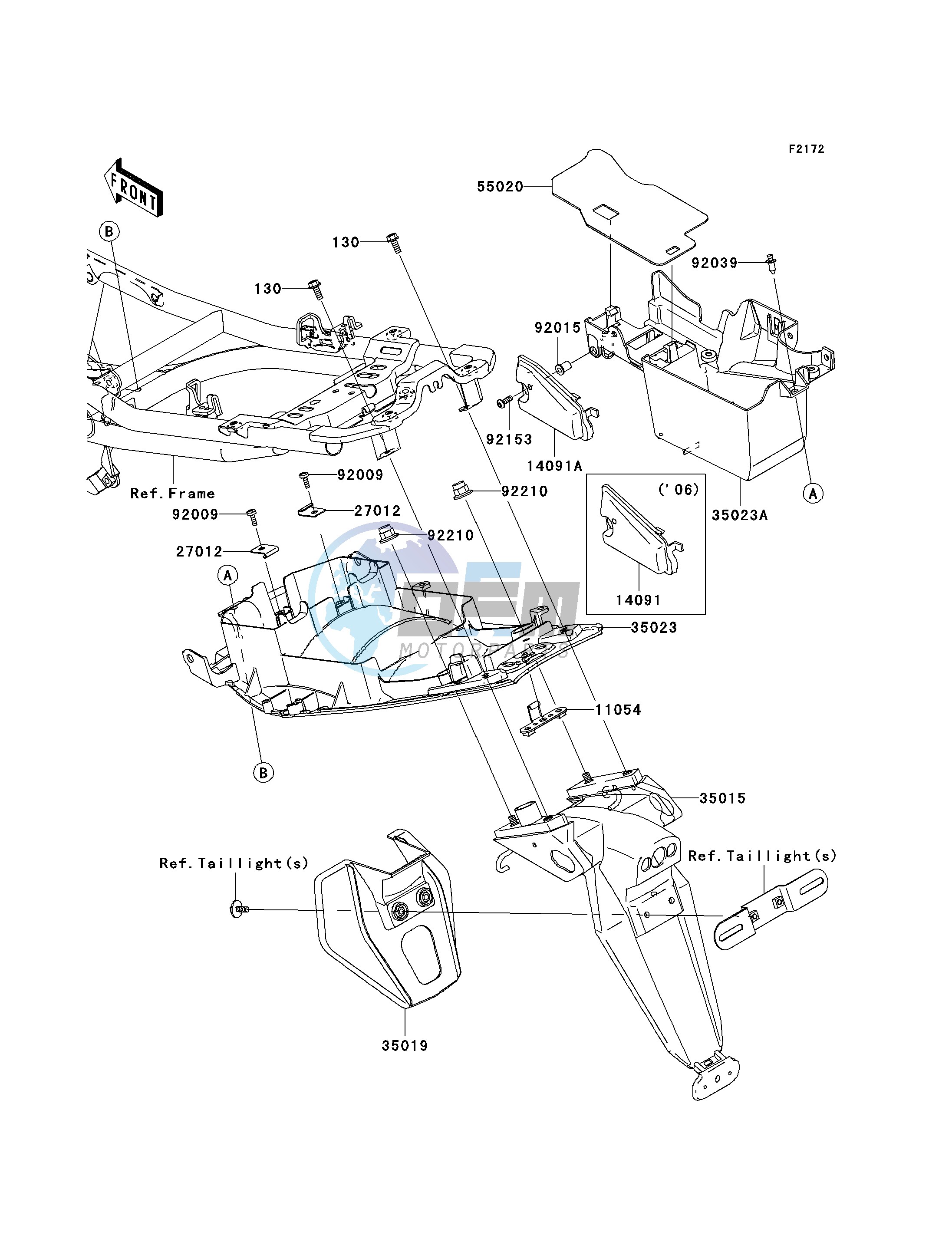 REAR FENDER-- S- -