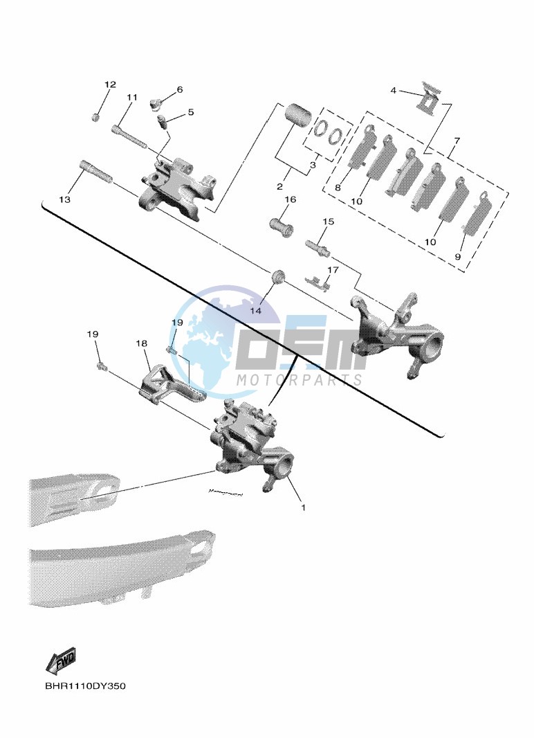 REAR BRAKE CALIPER