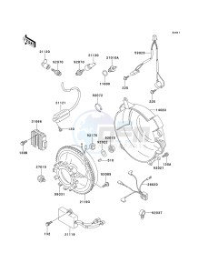 KAF 620 A6 [MULE 2510 4X4] (A6) [MULE 2510 4X4] drawing GENERATOR_IGNITION COIL