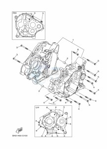 YZF125-A YZF-R125 (B5G6) drawing CRANKCASE