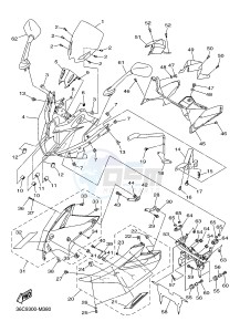 XJ6SA 600 DIVERSION (S-TYPE, ABS) (36DF 36DJ) drawing COWLING