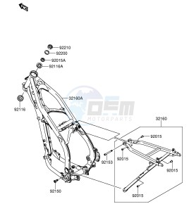 RM-Z250 (E19) drawing FRAME