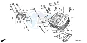 VT750C9 Europe Direct - (ED / MK) drawing FRONT CYLINDER HEAD