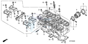 CB1300A9 BR / ABS CO MME - (BR / ABS CO MME) drawing CYLINDER HEAD