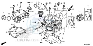 TRX420FE1F TRX420 Europe Direct - (ED) drawing CYLINDER HEAD