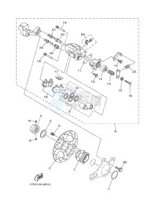 YFM700R YFM7RSED RAPTOR 700 SPECIAL EDITION (1VS2 1VS3 1VS4) drawing REAR BRAKE CALIPER