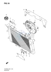 DL650 drawing RADIATOR