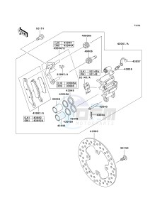 KVF 650 B [PRAIRIE 650 4X4 ADVANTAGE CLASSIC] (B1) [PRAIRIE 650 4X4 ADVANTAGE CLASSIC] drawing FRONT BRAKE