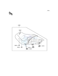 ZZR1400 ABS ZX1400JGF GB XX (EU ME A(FRICA) drawing Seat