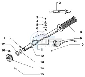 PX 150 E U.S.A. drawing Gear speed grip