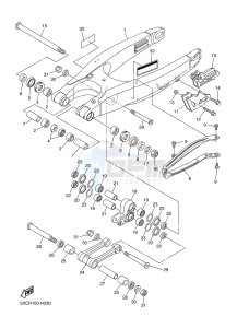 YZ250F (17DH 17DJ 17DK 17DL) drawing REAR ARM