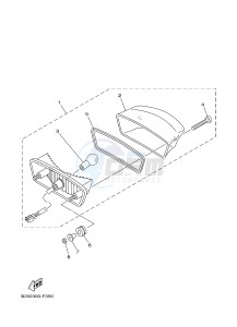 YBR125EGS (43B9) drawing TAILLIGHT