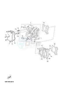 YPR125R XMAX 125 EVOLIS 125 (2DMF 2DMF) drawing CYLINDER