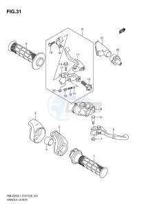 RM-Z250 (E3-E28) drawing HANDLE LEVER