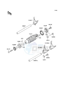 ER-6n ER650A7F GB XX (EU ME A(FRICA) drawing Gear Change Drum/Shift Fork(s)