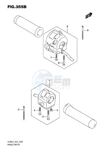 VL800 INTRUDER EU drawing HANDLE SWITCH