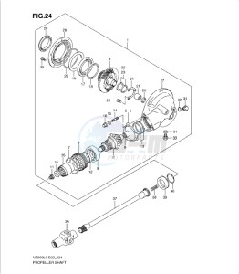 VZ800L0 drawing PROPELLER SHAFT - FINAL DRIVE GEAR