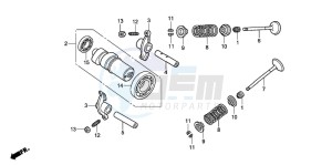 SH150 125 drawing CAMSHAFT/VALVE