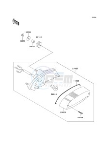 EN 500 C [VULCAN 500 LTD] (C6F-C9F) C8F drawing TAILLIGHT-- S- -