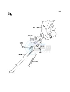 Z1000 ZR1000DCF FR GB XX (EU ME A(FRICA) drawing Stand(s)