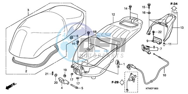 SEAT/LUGGAGE BOX