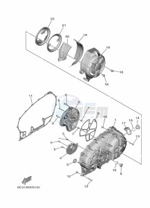 XP560D-A TMAX TECH MAX (B7M1) drawing CRANKCASE COVER 1