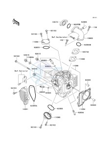 KLX 110 A (KLX110 MONSTER ENERGY) (A6F-A9FA) A8F drawing CYLINDER HEAD