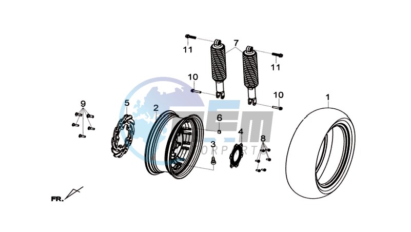 REAR WHEEL / REAR SUSPENSION