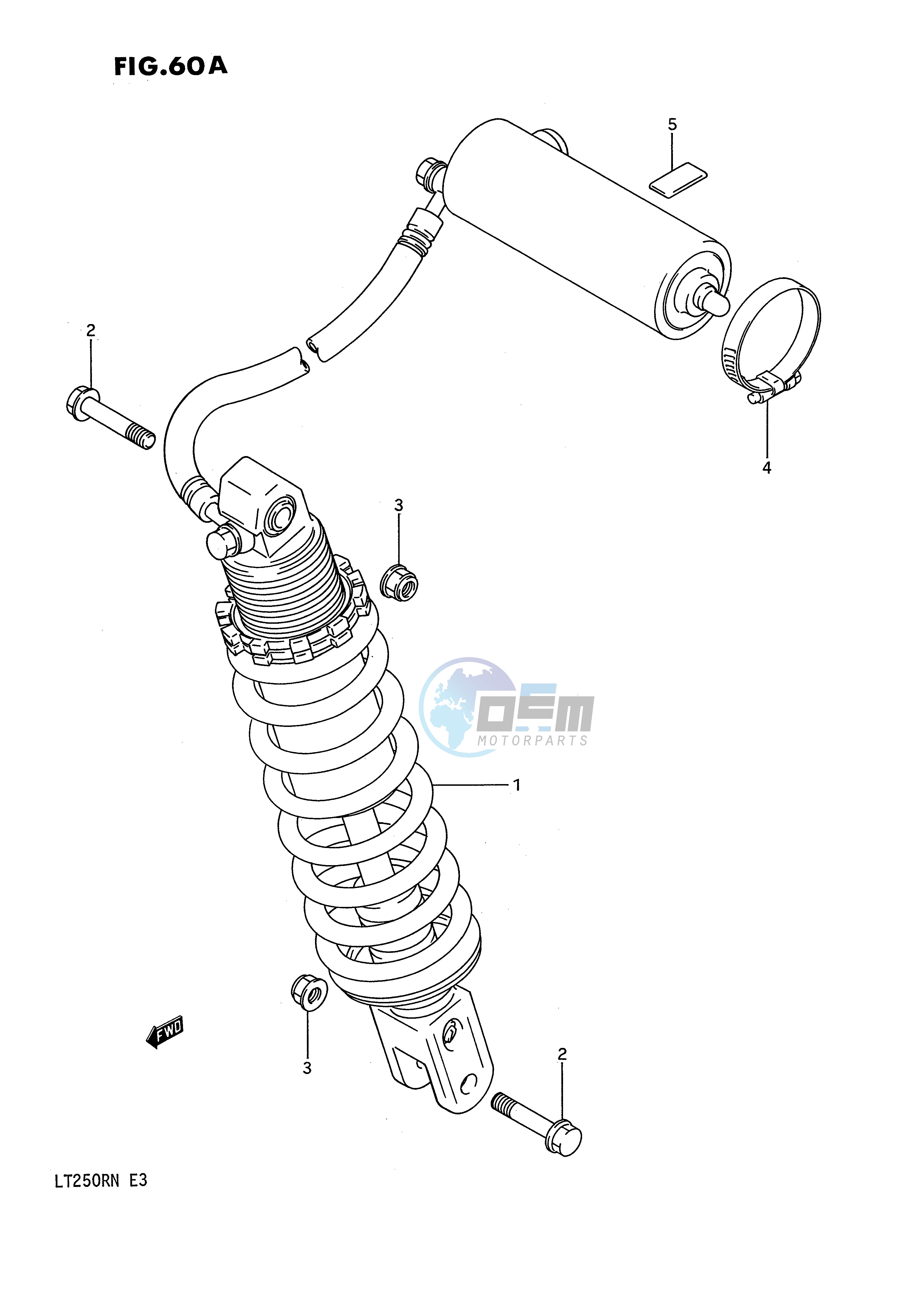 REAR SHOCK ABSORBER (MODEL M N)