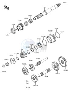 BRUTE FORCE 750 4x4i EPS KVF750GGF EU drawing Transmission