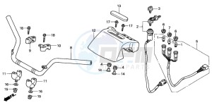 TRX350FM RANCHER 4X4 drawing HANDLE PIPE (2)