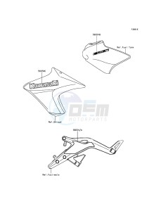 ER-6N ER650EEF XX (EU ME A(FRICA) drawing Decals(Green)