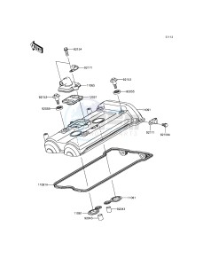 ER-6N ER650EEF XX (EU ME A(FRICA) drawing Cylinder Head Cover