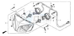 CBF1000T drawing HEADLIGHT