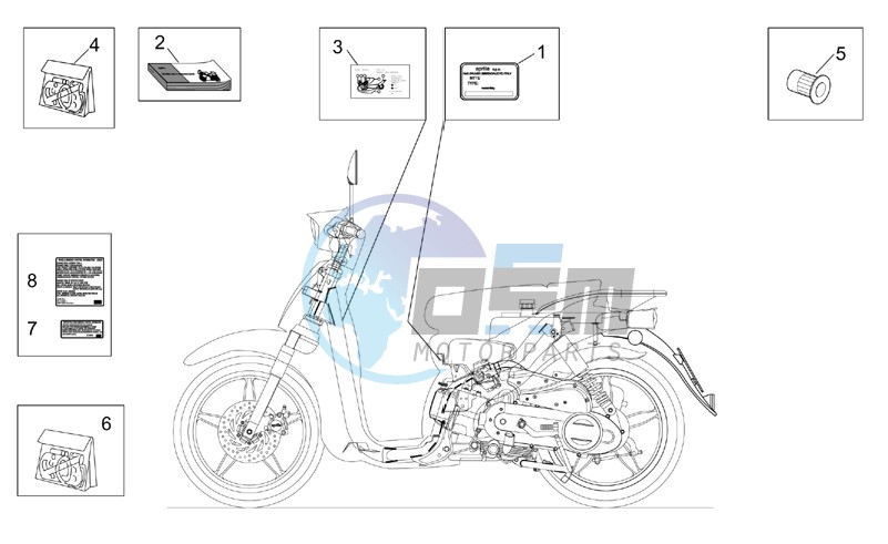 Decal op.handbooks and plate set