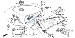 VT600C 400 drawing FUEL TANK/FUEL PUMP