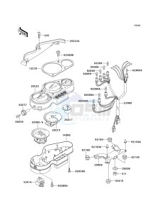 ZX 750 P [NINJA ZX-7R] (P5-P8) [NINJA ZX-7R] drawing METER-- S- -