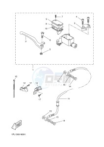 NS50N AEROX NAKED (1PL3 1PL3 1PL3) drawing FRONT MASTER CYLINDER