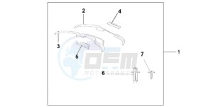 ST1300A9 UK - (E / ABS MKH MME) drawing FAIRING DEFLECTOR