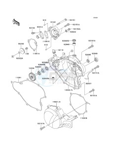 KX 65 A [KX65 MONSTER ENERGY] (A6F - A9FA) A9F drawing ENGINE COVER-- S- -